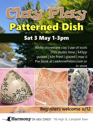 CLAY PLAY - Patterned Dish